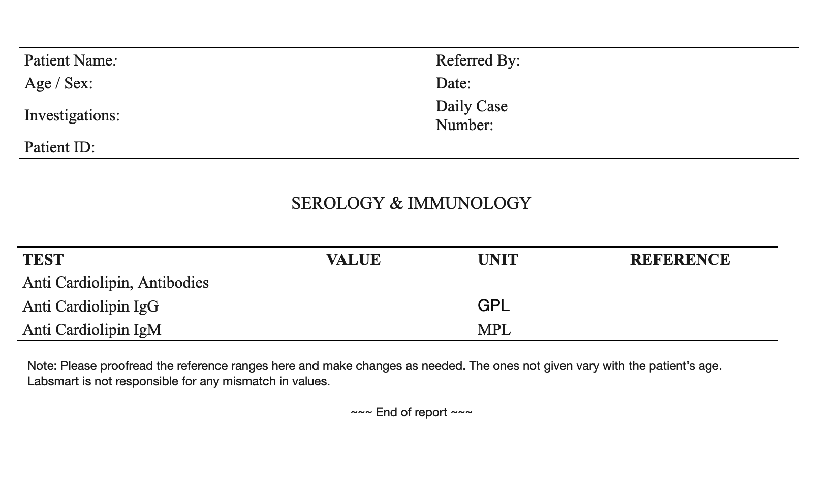 Anti Cardiolipin Antibodies word sample image
