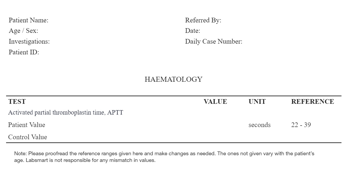 APTT word sample image