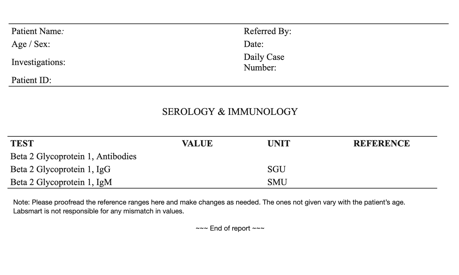 Beta 2 Glycoprotein 1, Antibodies word sample image