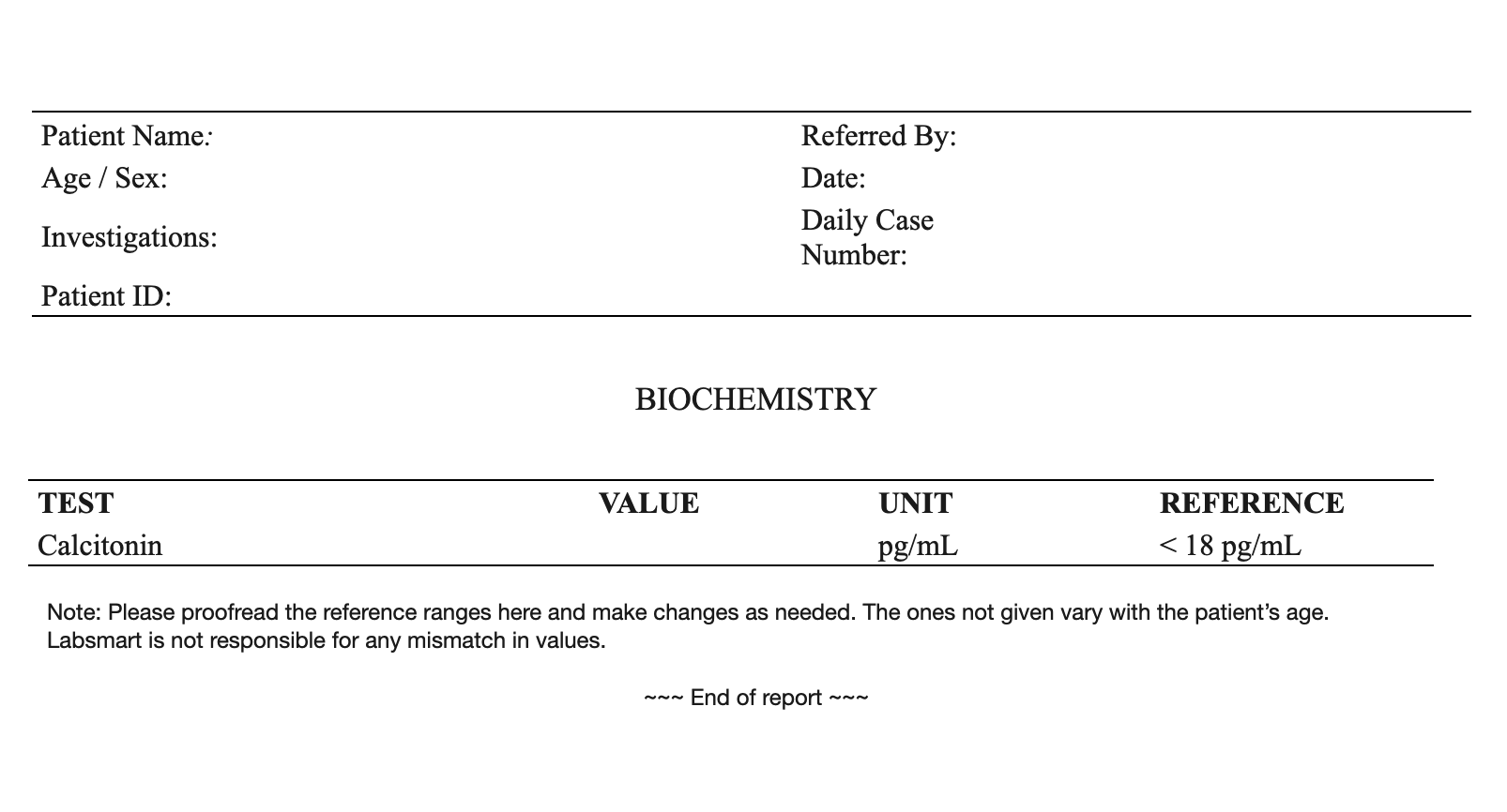 Calcitonin word sample image