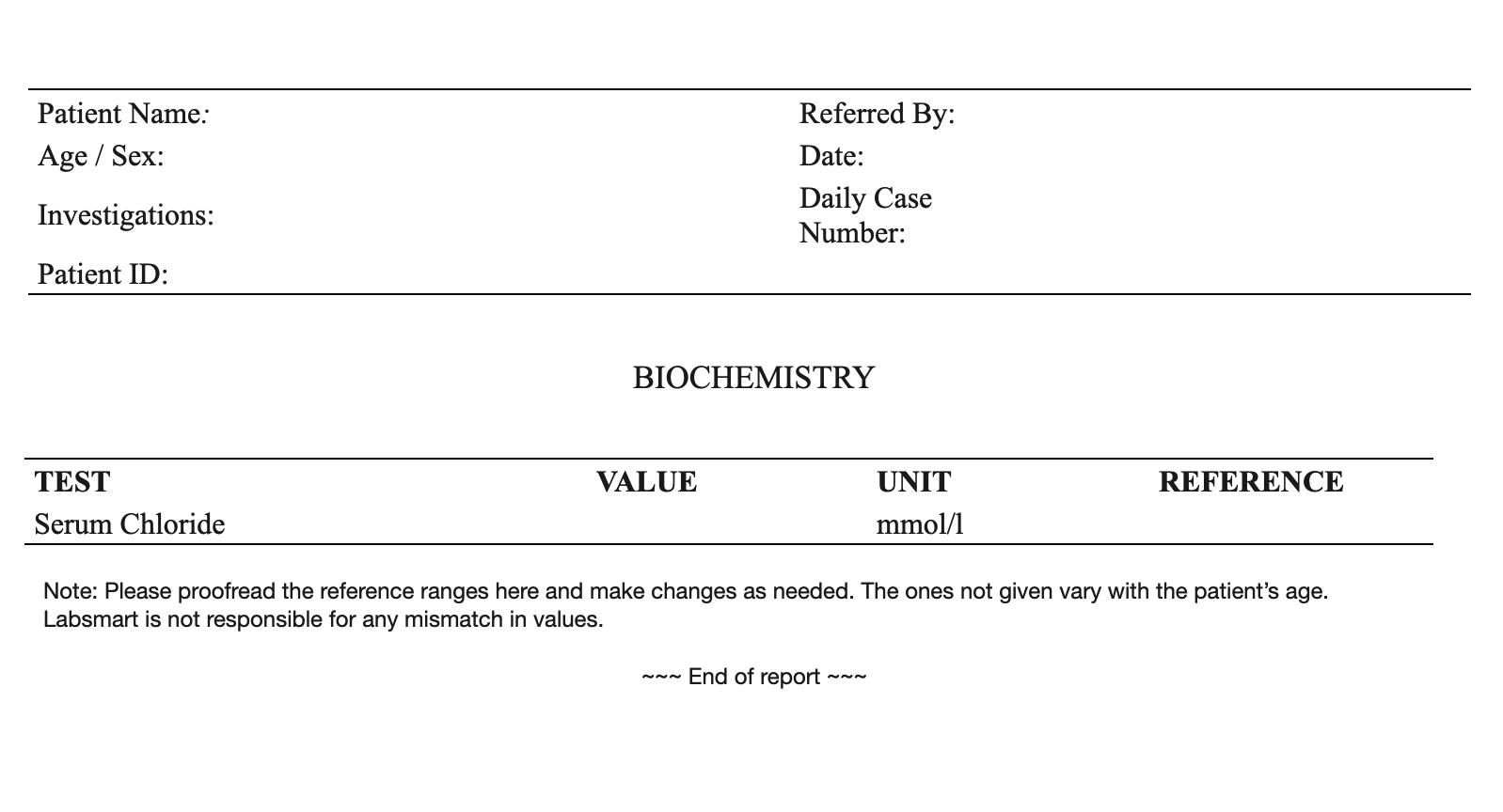 Chloride word sample image