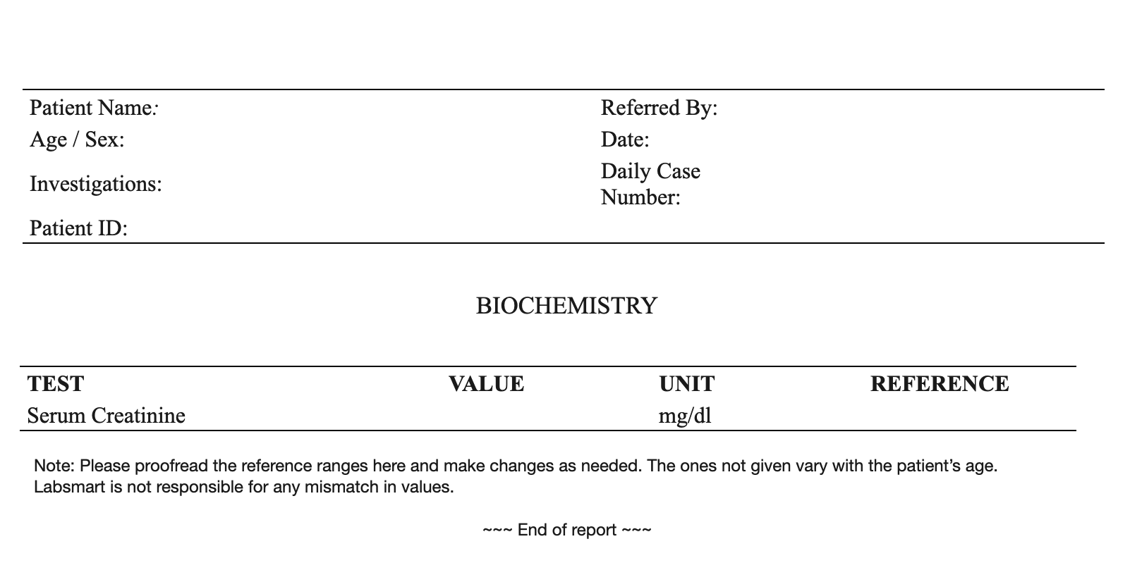 Serum Creatinine word sample image