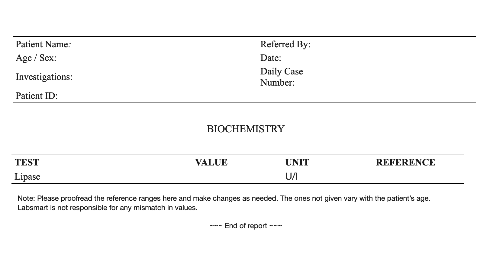 Lipase word sample image