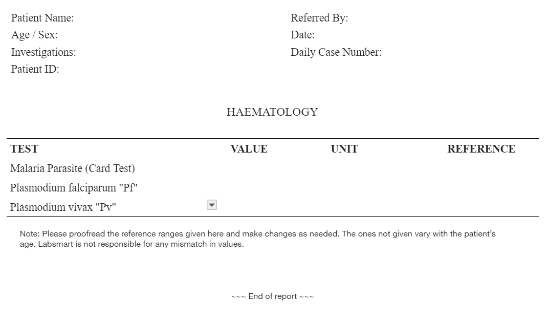 MP card test word sample image