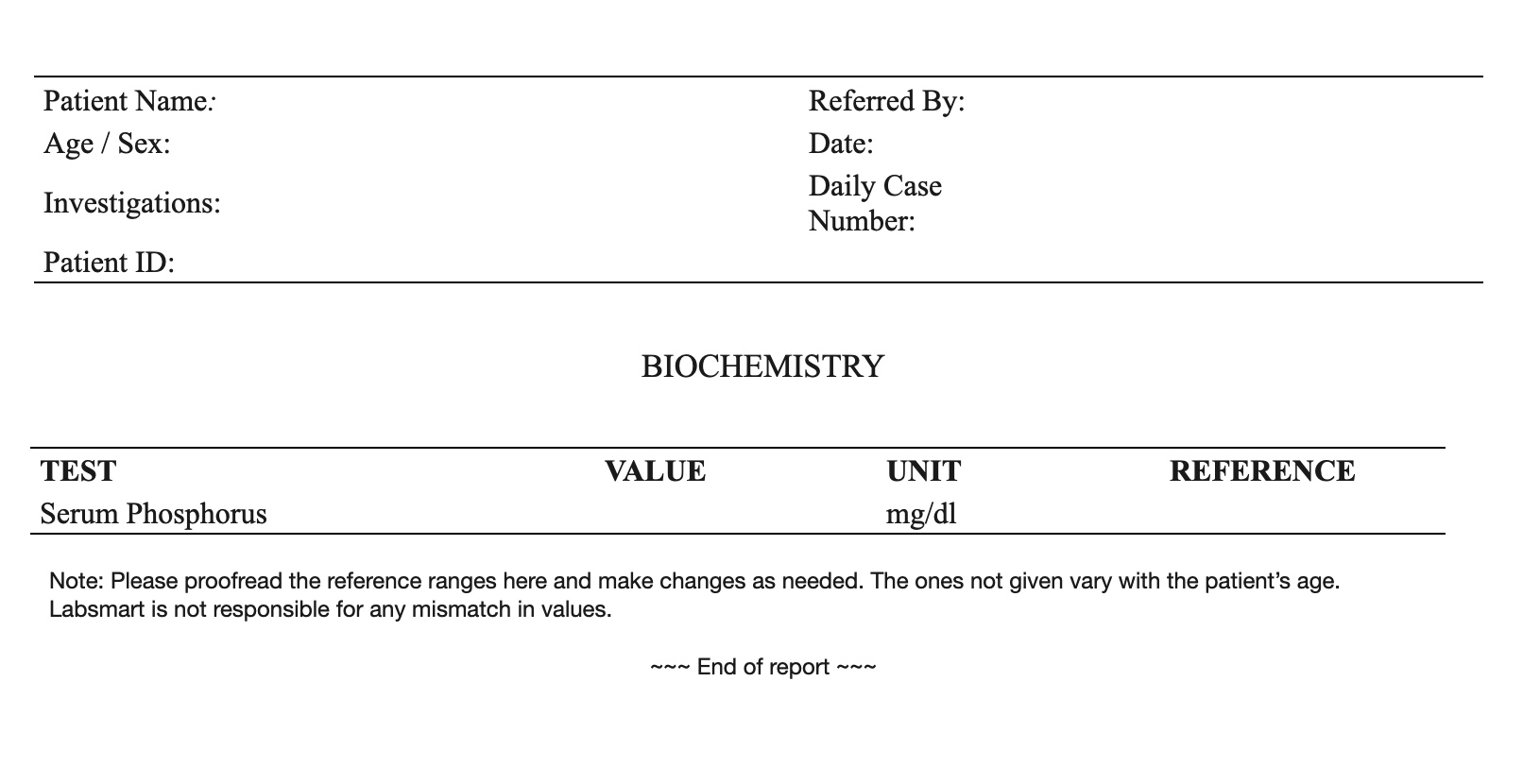 Serum Phosphorus word sample image