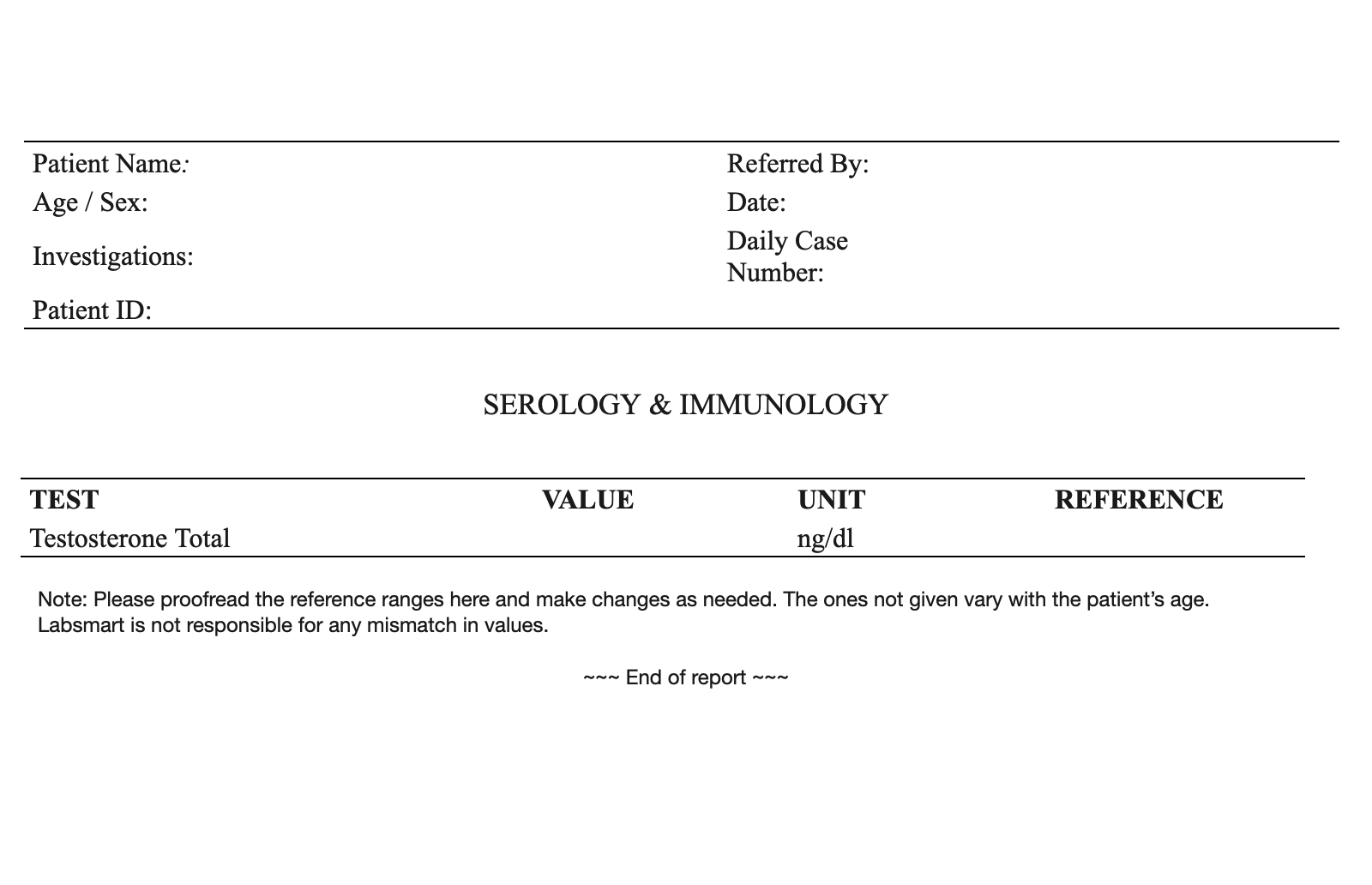 Testosterone Total word sample image