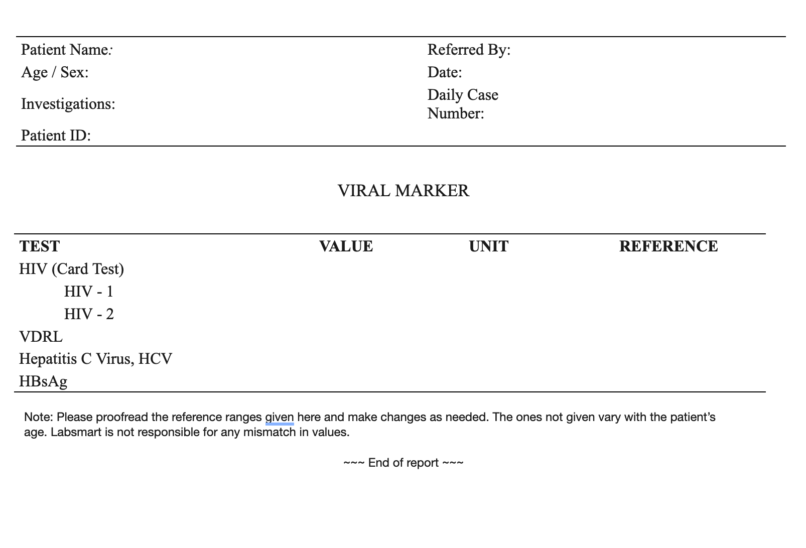 Viral Marker word sample image