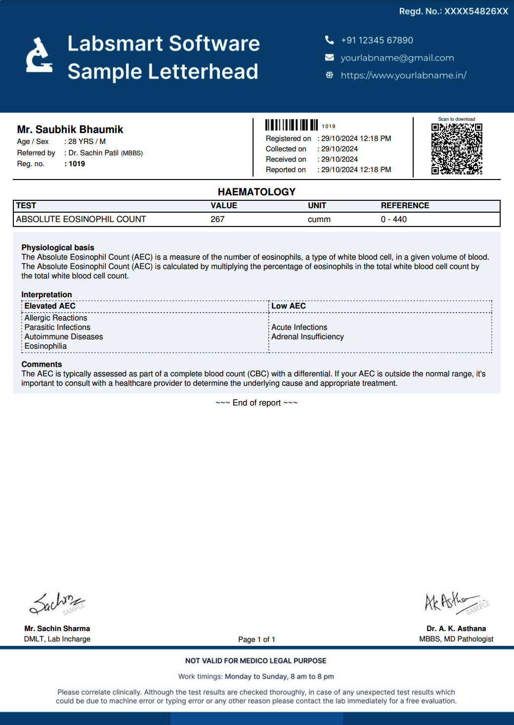 AEC Report Format